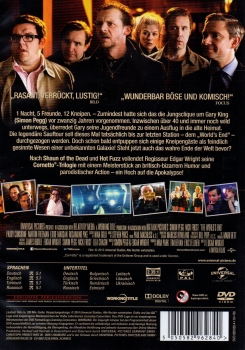 The World's End - Eine Nacht. 5 Freunde. 12 Kneipen. - (Vermietrecht) - Einzel-DVD - Neu & OVP